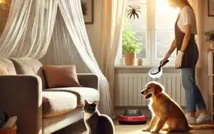 foto di cane e gatto portatori di pulci in casa