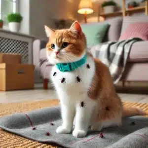 foto di come proteggere il tuo gatto dalle pulci e dalle zecche