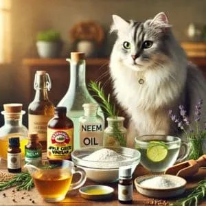 Foto gatto protetto dalle pulci